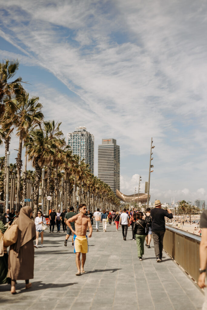 barceloneta w barcelonie, plaże w barcelonie, atrakcje w barcelonie